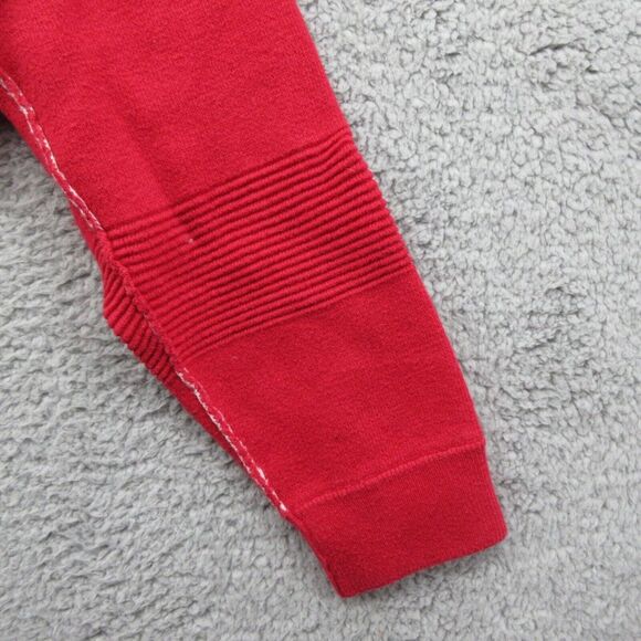 Silence + Noise Cropped 1/4 Zip Pullover Sweater Womens S Red Cozy - Picture 5 of 9